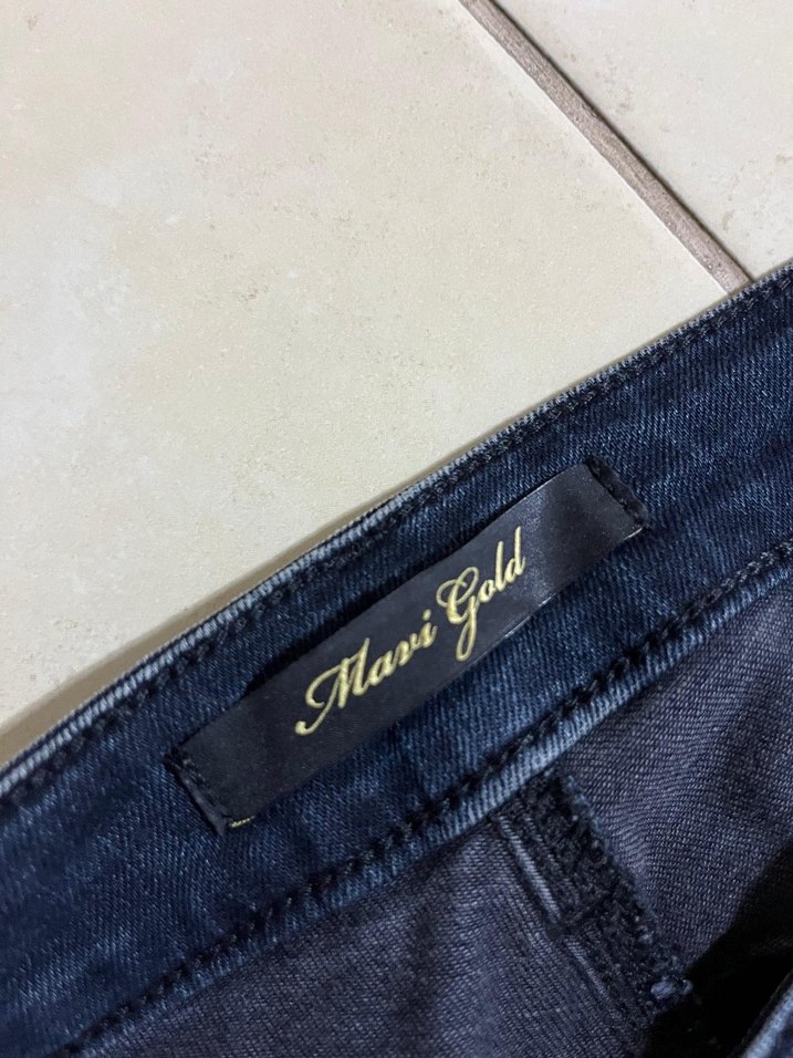 Mavi Kadın Denim Dar Kesim taşlı Pantolon - Görsel 2