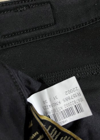 kadın Siyah Regular Fit Denim Pantolon - Görsel 3