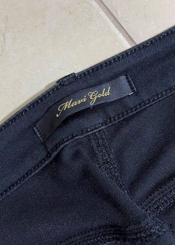kadın Siyah Regular Fit Denim Pantolon - Görsel 2