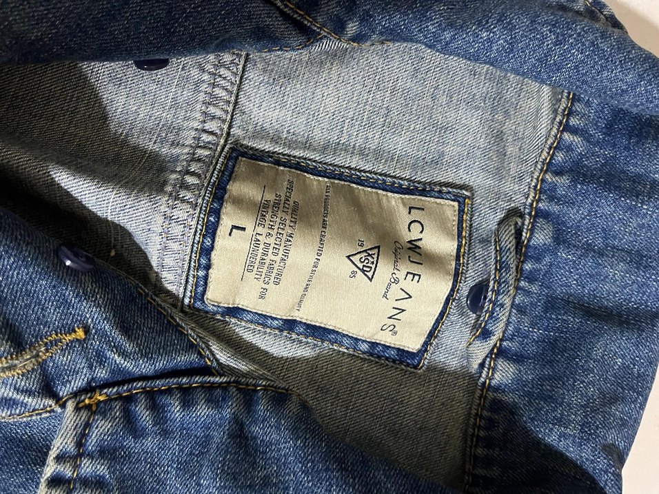 Düğmeli Mavi Kot Yelek - Görsel 2