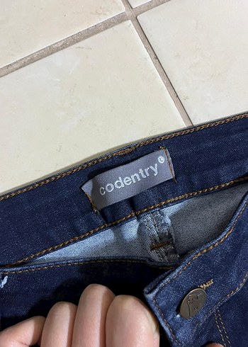 Parlak Lacivert Kadın Denim Pantolon - Görsel 2