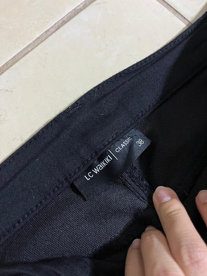 Siyah Kadın Denim Pantolon - Görsel 2