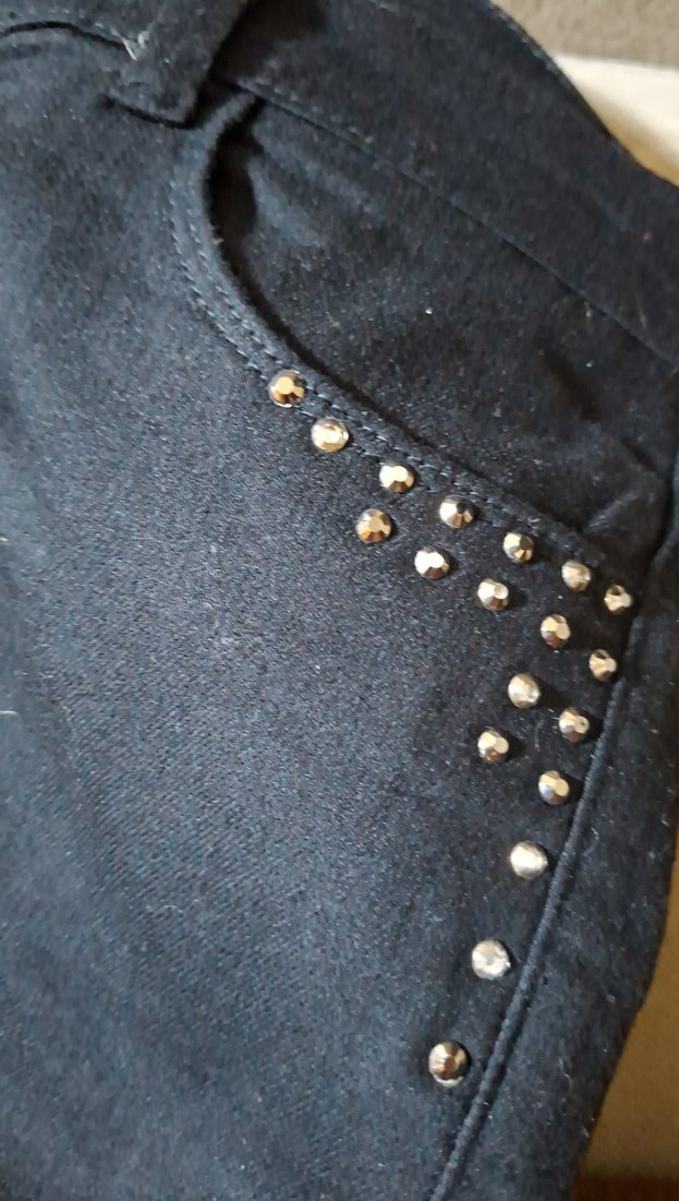 Siyah Kadın Denim Pantolon - Görsel 3