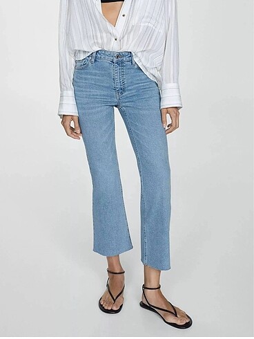 Mango Sienna flare blue jean - Görsel 9