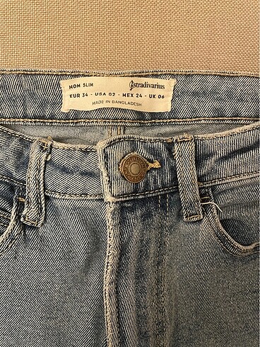 Stradivarius slim fit mom jean - Görsel 4