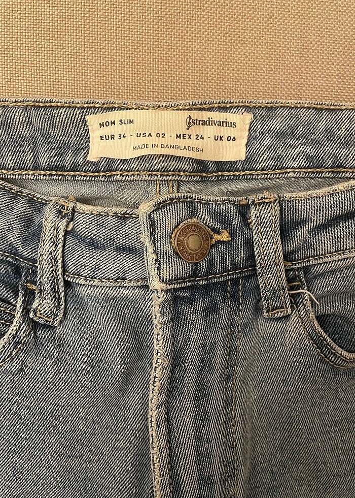 Stradivarius slim fit mom jean - Görsel 4