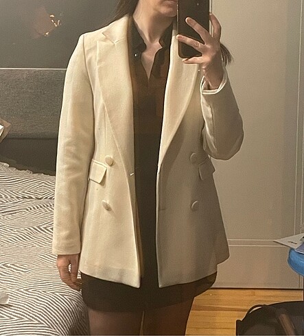 Koton for Arzu Sabancı kruvaze blazer ceket - Görsel 9