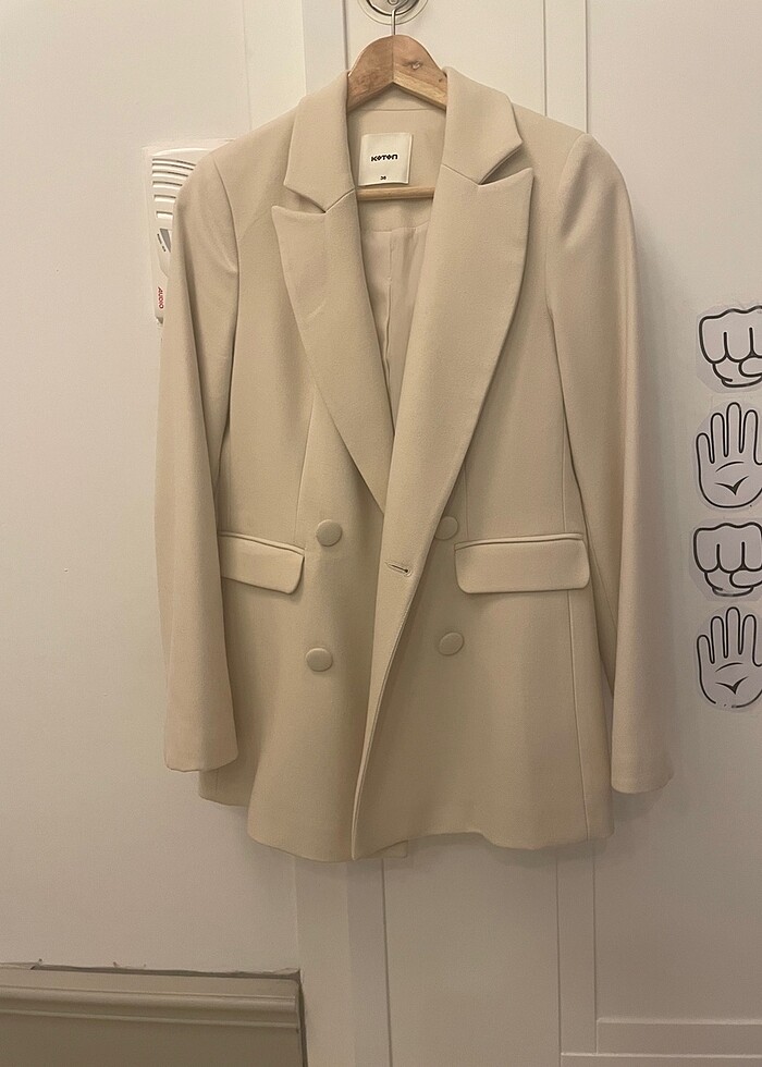Koton for Arzu Sabancı kruvaze blazer ceket - Görsel 2