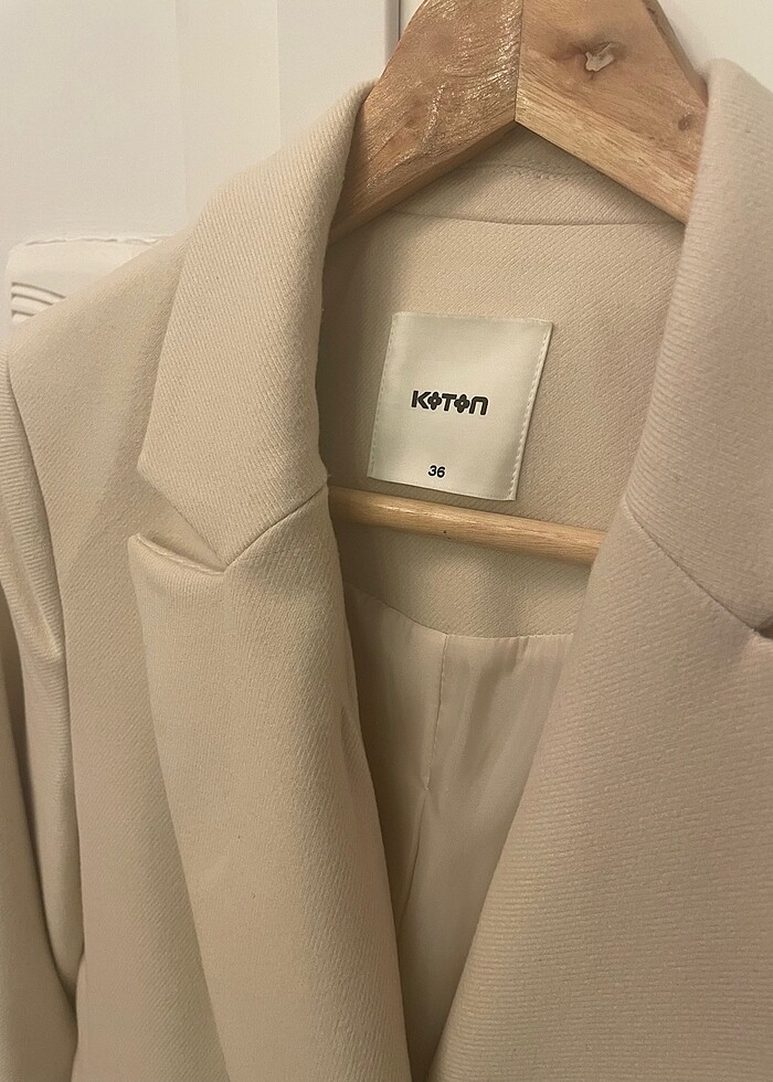 Koton for Arzu Sabancı kruvaze blazer ceket - Görsel 4
