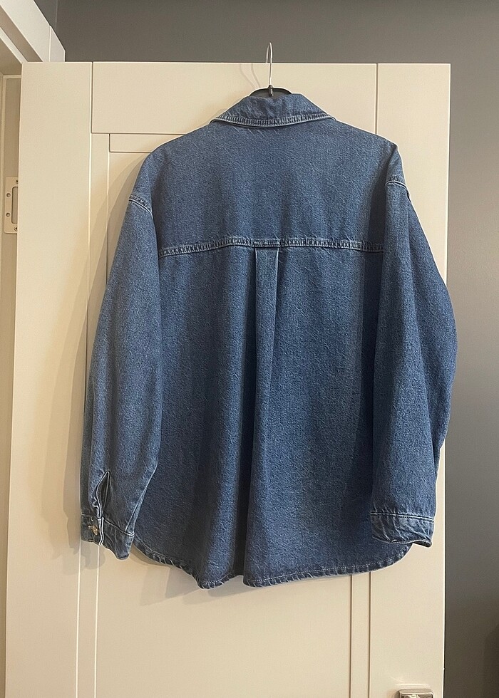 Kot jean gömlek ceket - Görsel 2