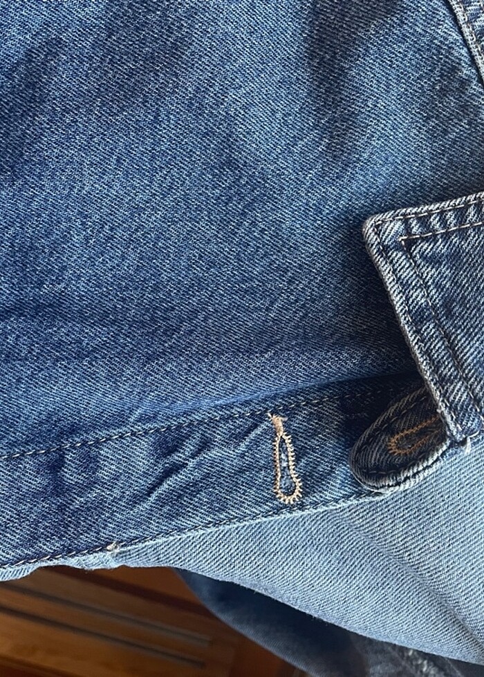 Kot jean gömlek ceket - Görsel 5