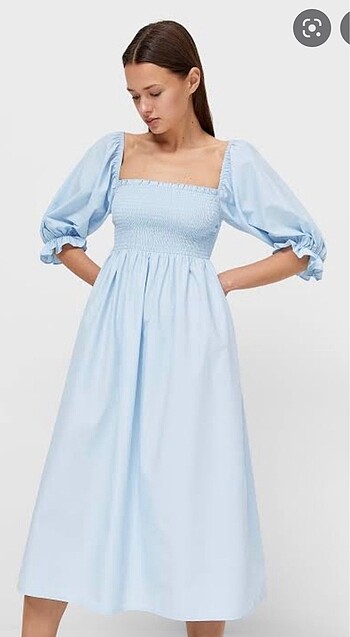 Stradivarius poplin elbise