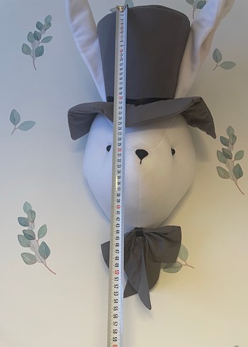 Gri Şapkalı Tavşan Peluş Oyuncak - Görsel 5