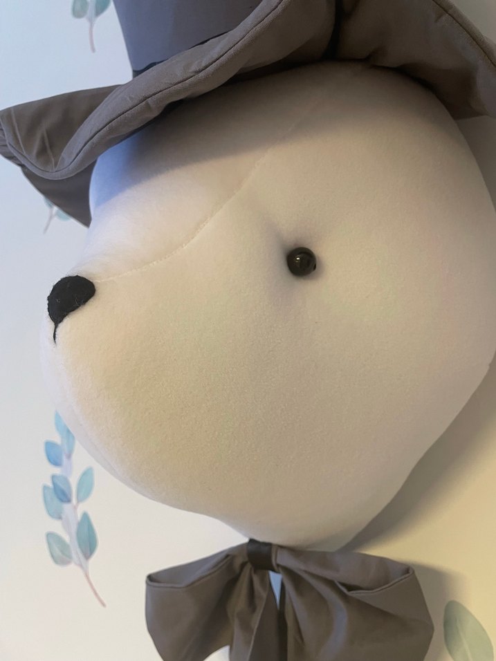 Gri Şapkalı Tavşan Peluş Oyuncak - Görsel 3