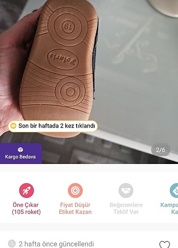 Polaris Erkek bebeknolk adım ayakkabisi