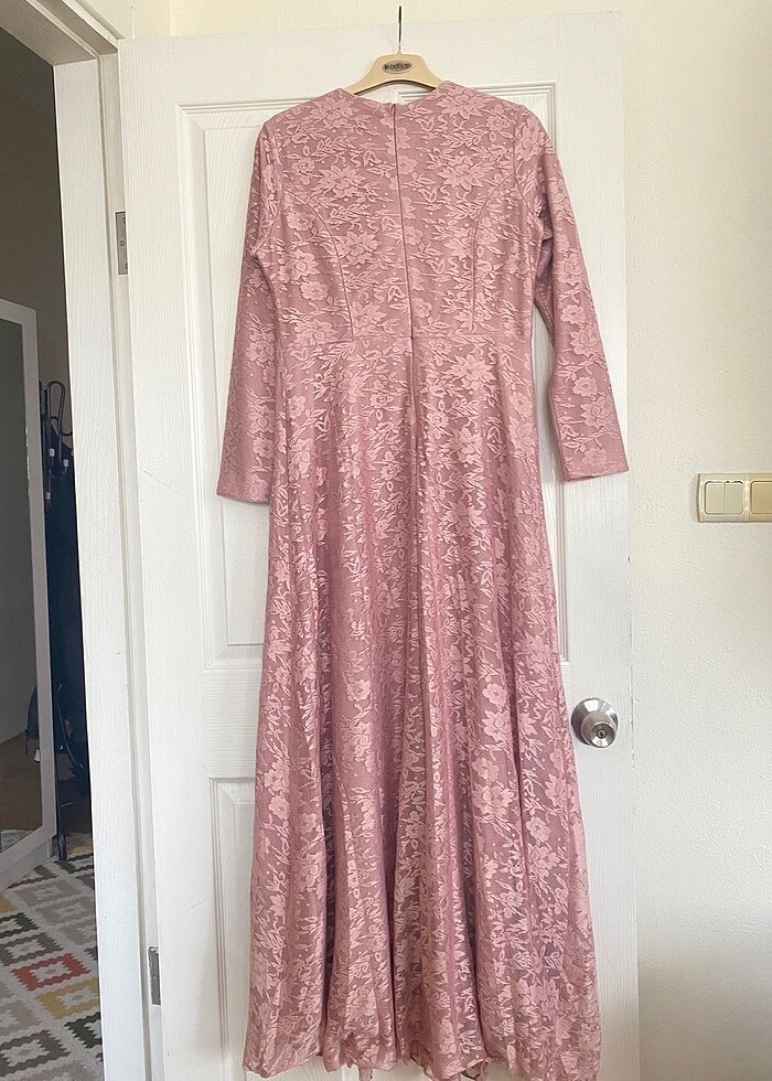 Dantel Detaylı Abiye - Görsel 4