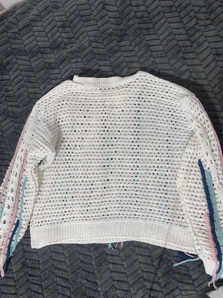 Nakışlı Çok Renkli Triko Kadın Kazak - Görsel 2