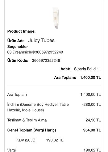  Beden Renk Lancome Juicy Tubes Dudak Parlatıcısı