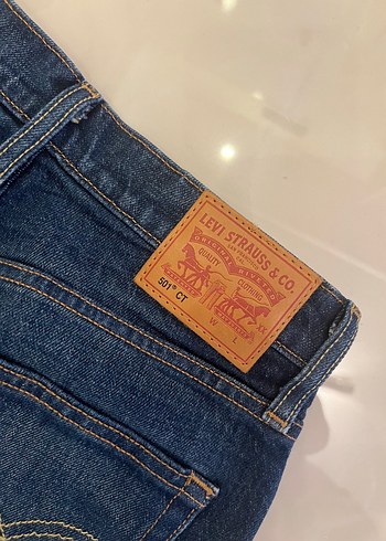 Levis 501 Ct Koyu Mavi Denim Jean 23 Beden Boy 32