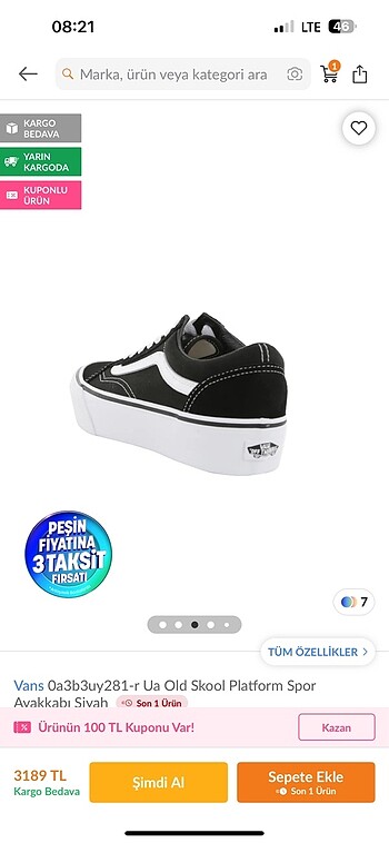 Vans Vans spor ayakkabı