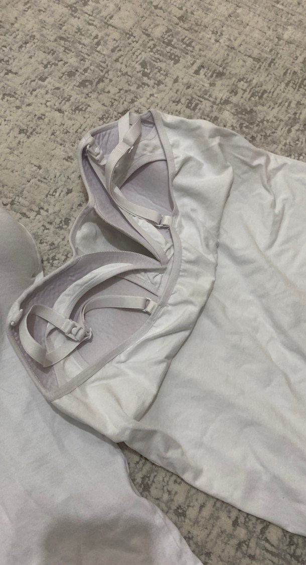 Beyaz Hamile ve Emzirme Atlet 2 adet - Görsel 2