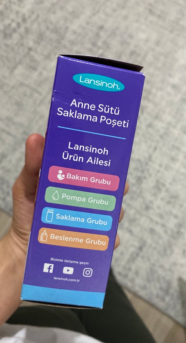 Lansinoh Anne Sütü Saklama Poşeti 25'li - Görsel 2