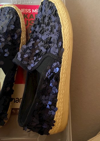 Kadın Lacivert Payetli babet - Görsel 3