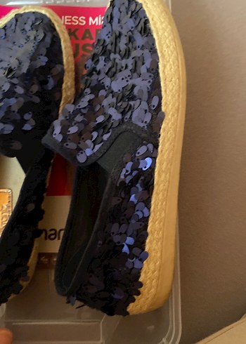 Kadın Lacivert Payetli babet - Görsel 2