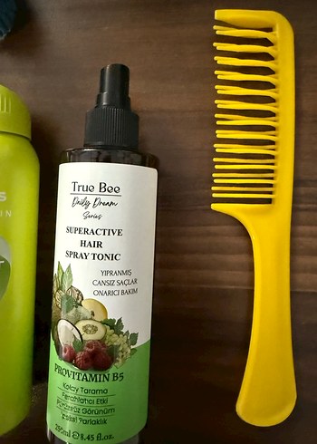 Saç Bakım Seti: Fırça, Tarak, Sprey ve Saç Bandı - Görsel 6