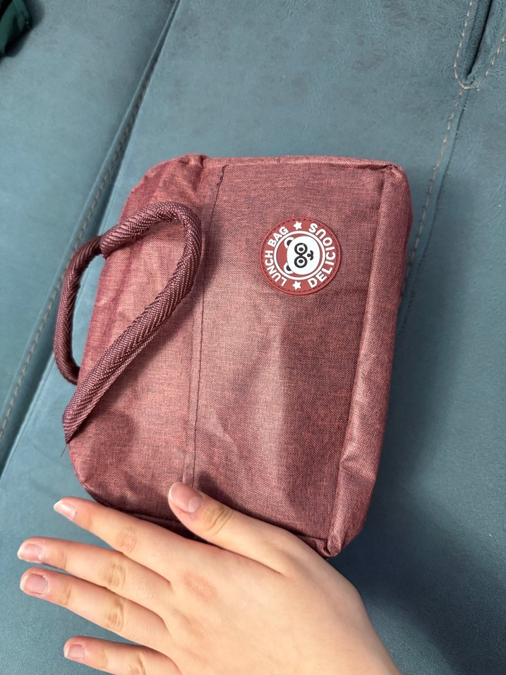 Bordo Parlak Desenli beslenme çantası - Görsel 2