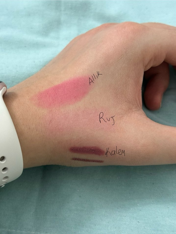 Allık ruj dudak kalemi makyaj seti - Görsel 3