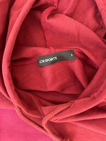 s Beden TEKLİFLERE AÇIĞIM lcw sports bordo kapüşonlu ince sweatshirt