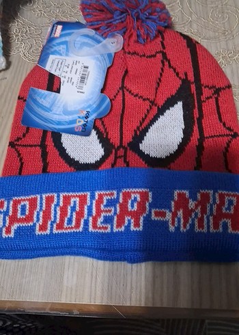 Renkli Örme Spider-Man Çocuk Bere