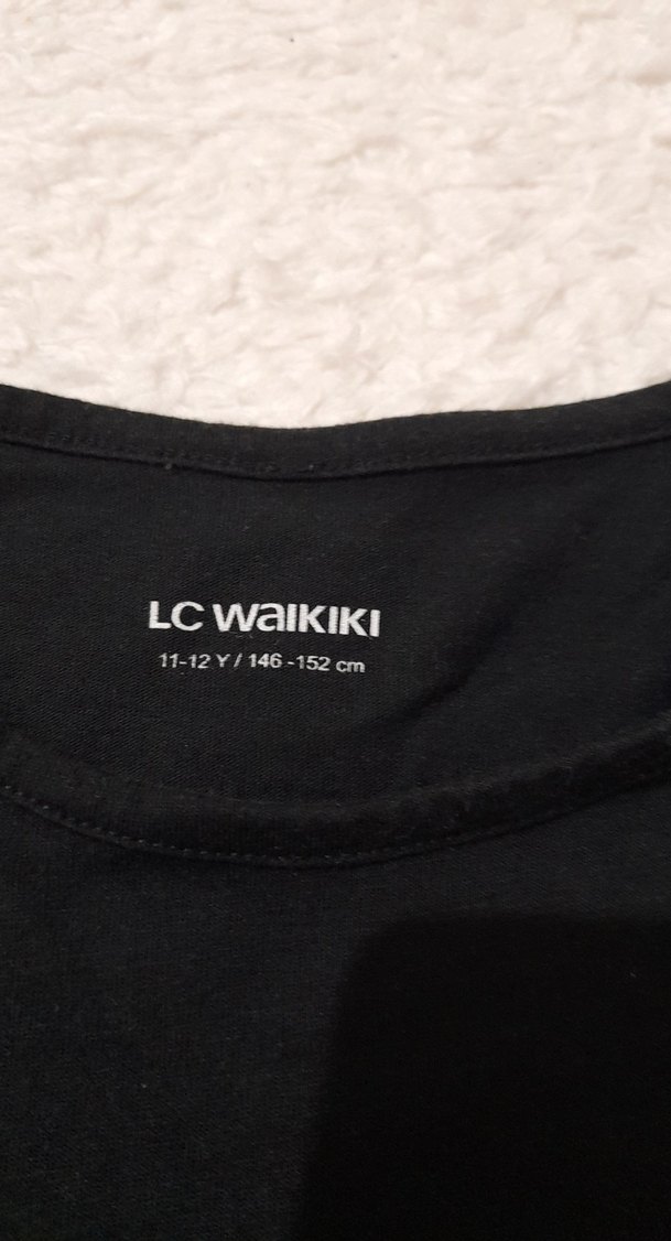 Mor Baskılı Kız Tişörtü, Bol Kesim - Görsel 3