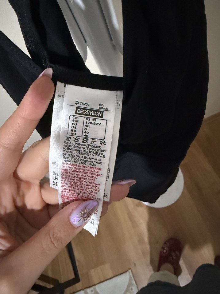 Siyah Spor Kadın Mayo - Görsel 2