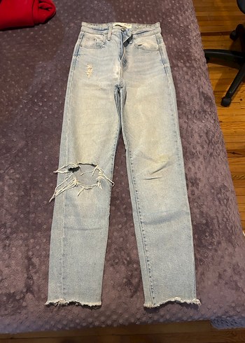 Yırtıklı Kadın Denim Pantolon