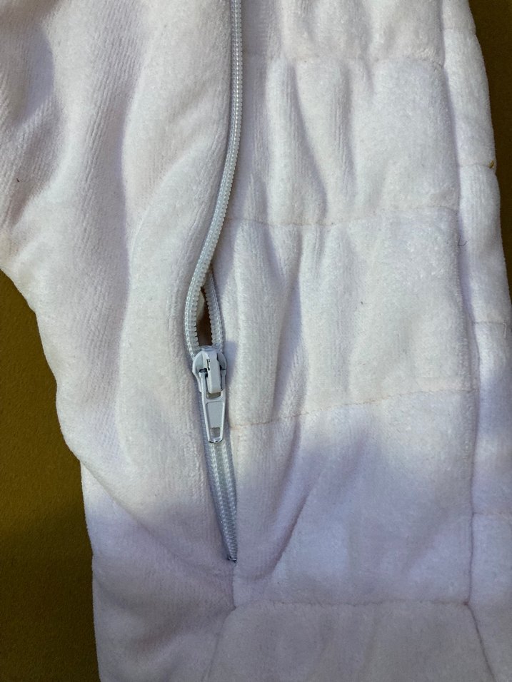 Bebek Kız Beyaz Kapüşonlu Tulum - Görsel 5