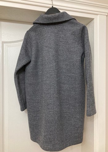 Gri Yarım Fermuarlı Triko Üst - Görsel 3