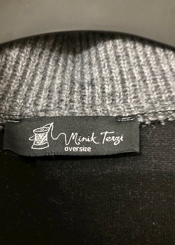 Gri Yarım Fermuarlı Triko Üst - Görsel 2