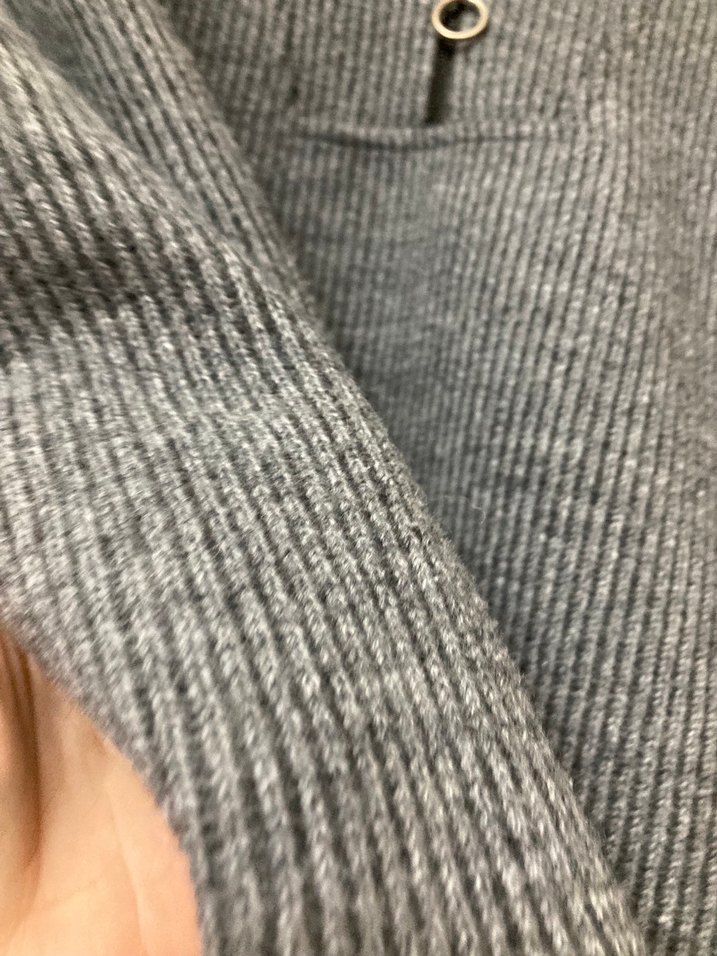 Gri Yarım Fermuarlı Triko Üst - Görsel 4