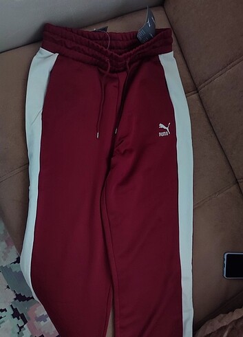 s Beden bordo Renk Puma eşofman altı