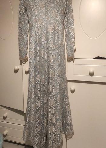 Diğer Dantel Detaylı Uzun Vintage Elbise