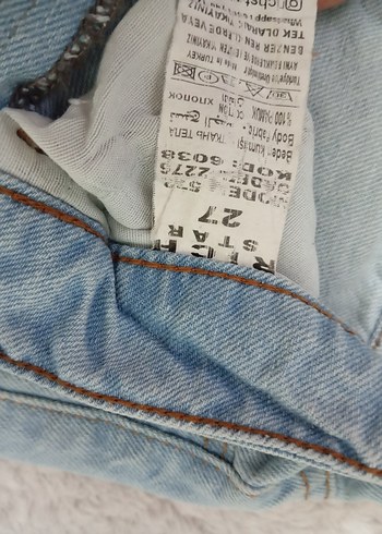 27 Beden mavi Renk Açık Mavi Yüksek Bel Kadın Kot Pantolon