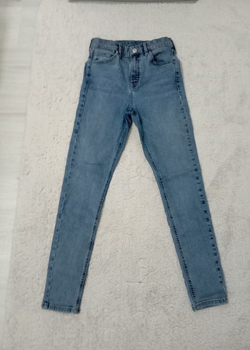 Gri Mavi Kadın Normal Paça Denim Pantolon