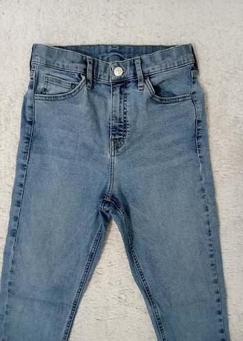 Diğer Gri Mavi Kadın Normal Paça Denim Pantolon