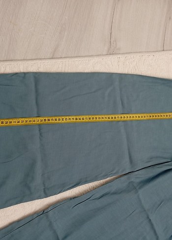 Mint Yeşili Bol Paça Pantolon - Görsel 3