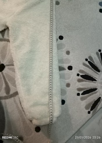 Unisex Welsoft Kuzu Kumaşı Kapüşonlu Ceket - Görsel 5