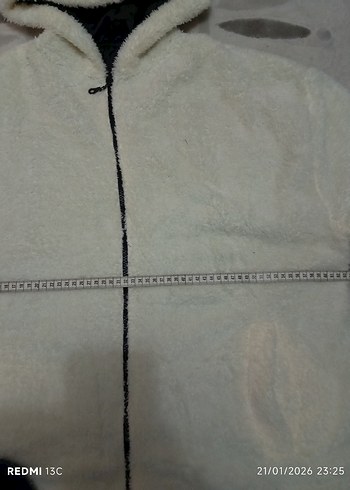 Unisex Welsoft Kuzu Kumaşı Kapüşonlu Ceket - Görsel 4