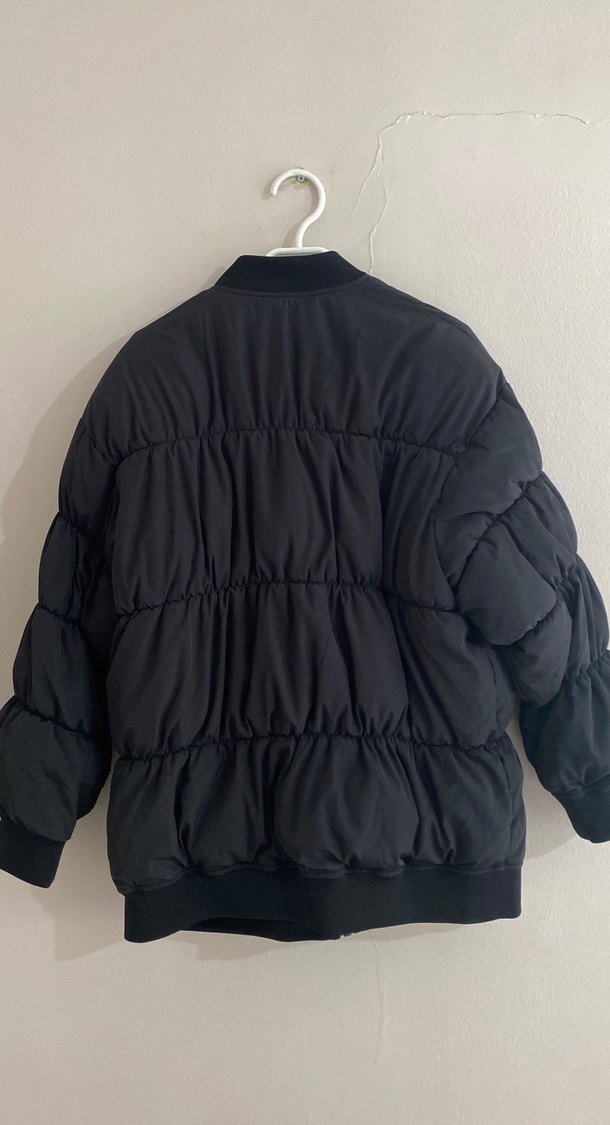 Oversize Siyah mont H&M - Görsel 2