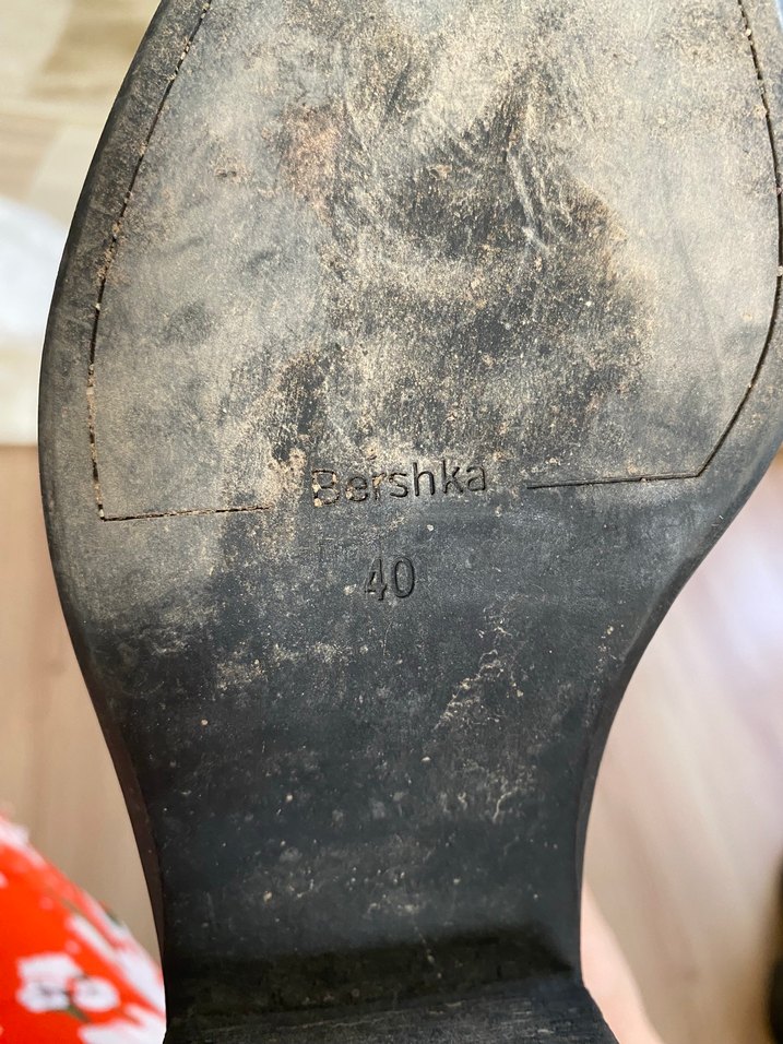 Siyah Süet Tokalı Blok Topuklu Kadın Bot bershka - Görsel 3